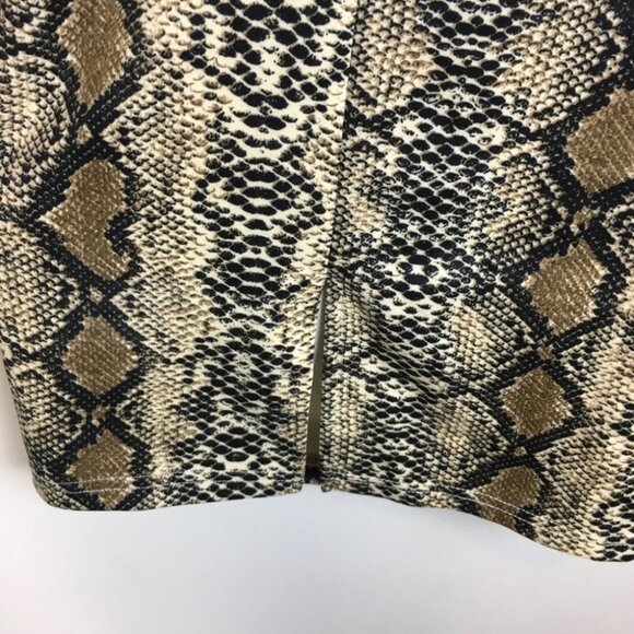 Missguided MobWife Snake Print V-Neck Long Sleeve Bodycon Dress Women's Size 6 - Picture 5 of 7